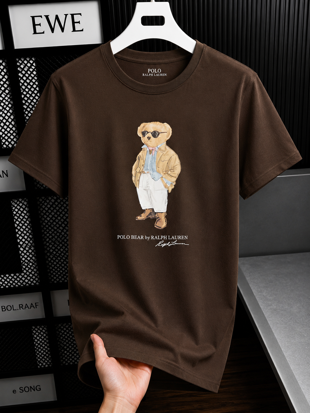 Women TEDDY BEAR T-SHIRT Brown