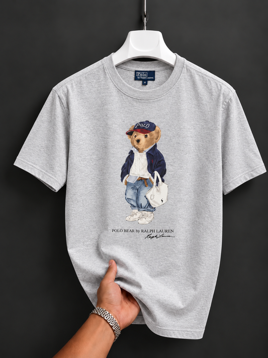 Women TEDDY BEAR T-SHIRT Grey 2