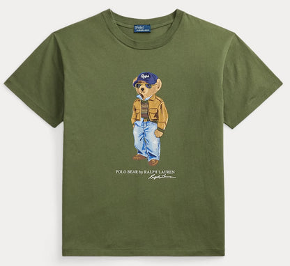Women TEDDY BEAR T-SHIRT OLIVE 2