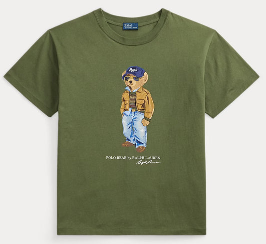 Women TEDDY BEAR T-SHIRT OLIVE 2
