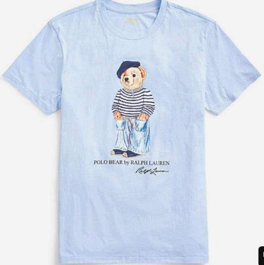 Women TEDDY BEAR T-SHIRT Sky pant