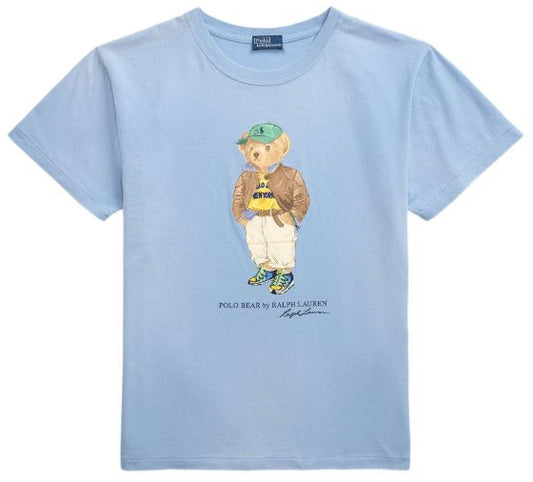 Women TEDDY BEAR T-SHIRT Sky cap