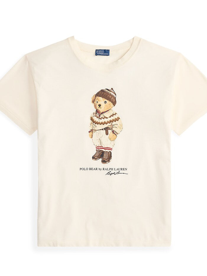Women TEDDY BEAR T-SHIRT CREAM (New)