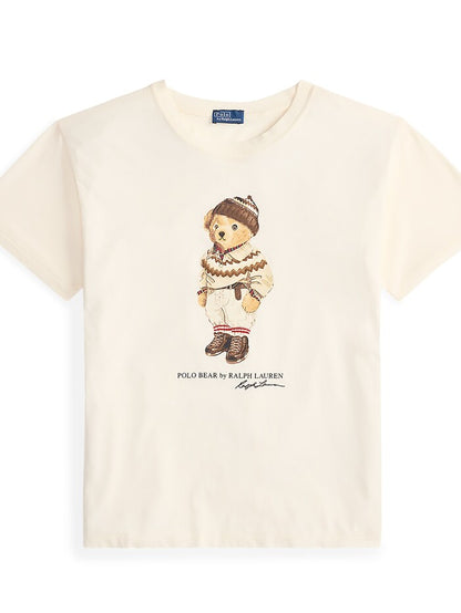 Women TEDDY BEAR T-SHIRT CREAM (New)