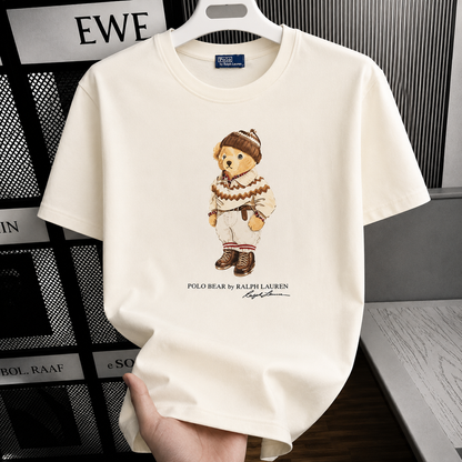 Women TEDDY BEAR T-SHIRT CREAM (New)