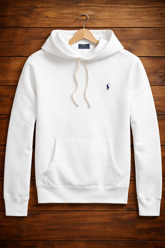 RL Fleece Hoodie (White)