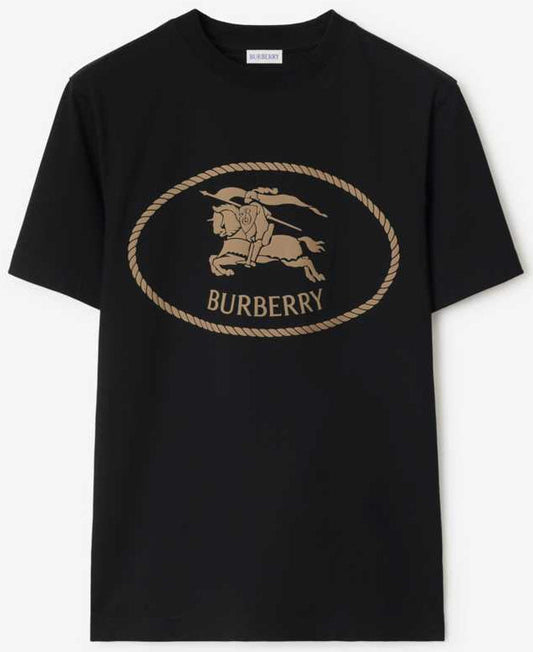 Women BURBERRY BLACK T-SHIRT