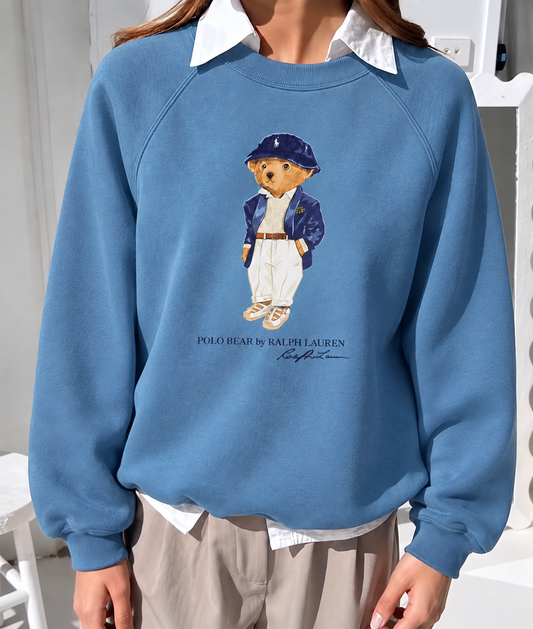 Women Teddy Sweatshirt (Petrol Blue)