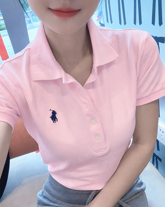 Women Pink Polo T-Shirts