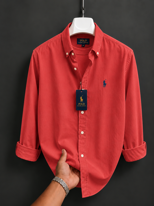 Oxford Rustic Red Shirt