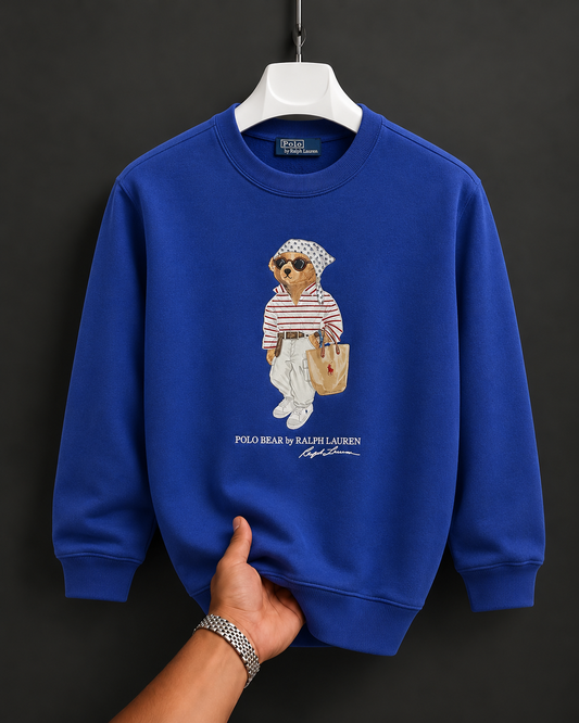 Women Teddy Sweatshirt (Royal Blue)
