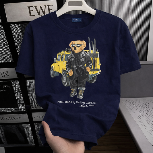 Women TEDDY BEAR T-SHIRT NAVY (Jeep)