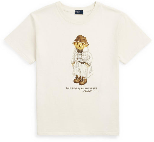 Women TEDDY BEAR T-SHIRT CREAM (Brown cap)