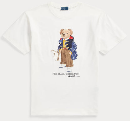 Women TEDDY BEAR T-SHIRT WHITE PURSE JACKET